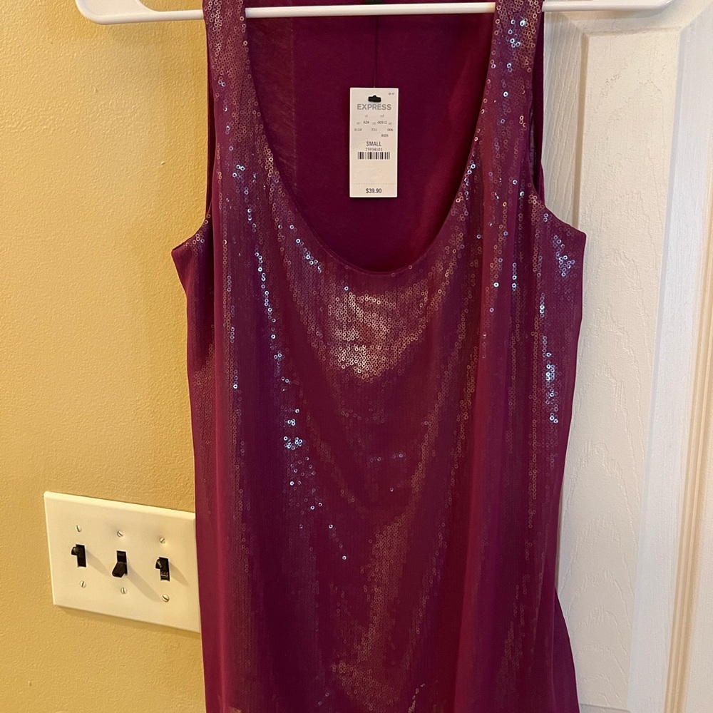 Sparkly Express Tank Top, Size Small. New with Tag.
